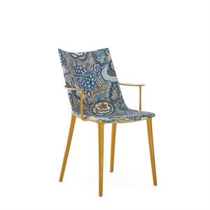 Kartell HHH Eetkamerstoel Mosterdgeel/inktoker