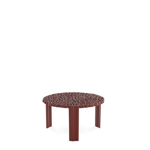 Kartell T-TABLE Bijzettafel Klein Burgundy