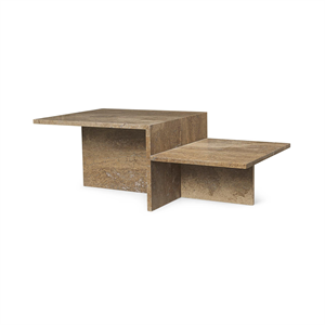 Ferm Living Distinct Salontafel Bruin Travertin