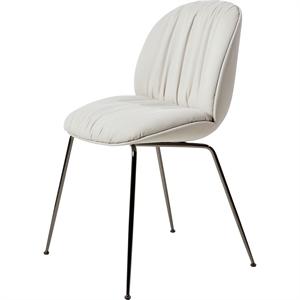 Gubi Beetle Soft Eetkamerstoel Zwart Chroom/Reales/Limonta 001