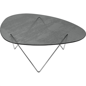 Gubi Pedrera Salontafel Chroom/Rook/Glas
