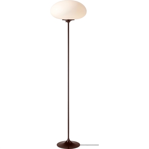Gubi Stemlite Vloerlamp H150 Zwart Rood/opaal
