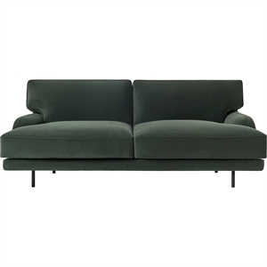 Gubi Flaneur Tweepersoonsbank Zwart/ Asator 0984