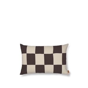 Ferm Living Vouw Patchwork Kussen Koffie