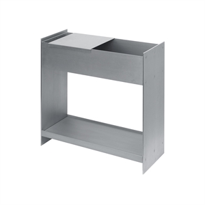 Ferm Living Opbergbak met Plank Aluminium