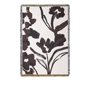 Ferm Living Cilla Vloerkleed Gebroken Wit/ Donker Druivenrood