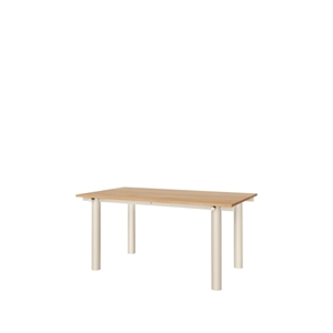 Ferm Living Atura eettafel 160x90 cm, licht kasjmier/eikenfineer