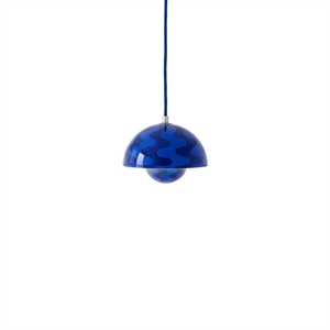 &Tradition Flowerpot VP10 Hanglamp Kobaltblauw/Twilightblauw Patroon
