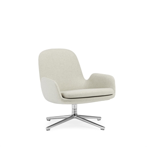 Normann Copenhagen Era Fauteuil Laag m. Draaibaar Aluminium/ Hoofdlijn Vlas MLF20