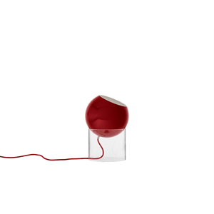 &Tradition Topan VP13 Tafellamp Topan Staande Lamp VP14 Helder Acryl/Vermiljoen Rood