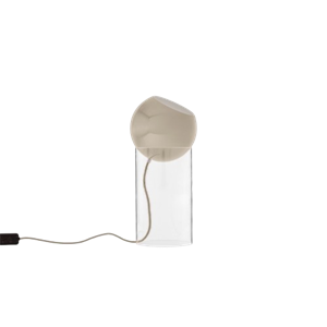 &Tradition Topan Beige Vloerlamp Topan Staande Lamp VP14 Helder Acryl/ Grijs