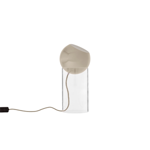 &Tradition Topan Beige Vloerlamp Topan Staande lamp VP14 Helder acryl/ Grijs