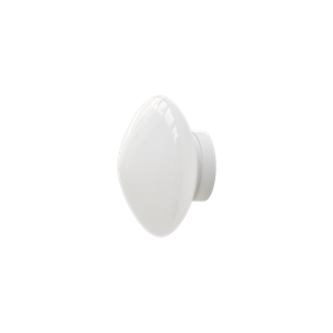 &Tradition Mist AP22 Wand-/ Plafondlamp Ø25 Wit/Opaalglas