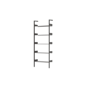 &Tradition Rombe Full Bay IF1 Planken Boekenkast Gelakt Walnoot/ Antraciet