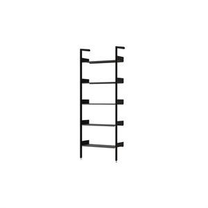 &Tradition Rombe Full Bay IF1 Planken Boekenkast Gelakt Walnoot/ Antraciet