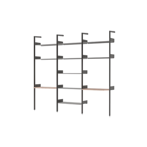 &Tradition Rombe IF2 &IF4 & IF5 Plankenconfiguratie in Gelakt Walnoot/ Antraciet