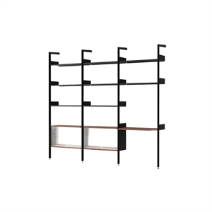 &Tradition Rhomb IF3 &IF5 & IF6 Plankenconfiguratie J Gelakt Walnoot/ Antraciet