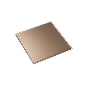 FABRIC Nagel Glazen Lampenvoet Vierkant 27x27 Gerookt Bruin