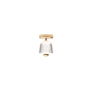 Nuura Asteea Plafondlamp Satijn Messing/ Gecanneleerd Helder