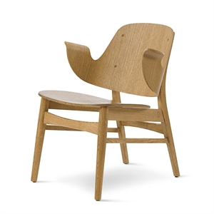 Warme Nordic Gesture fauteuil Wit eiken