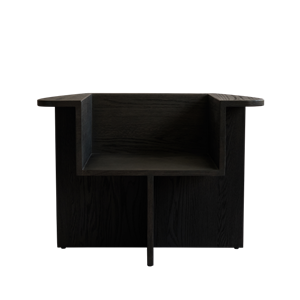 101 Copenhagen Brutus Fauteuil Koffie Zwart/Eiken