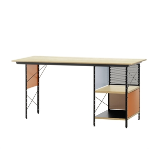 Vitra Eames EDU Bureau Zwart/Oranje/Blauw/Berk