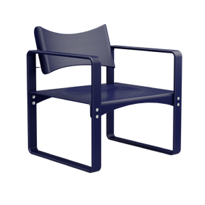 Verner Panton Serie 270 F Eetkamerstoel met Armleuningen Blauw