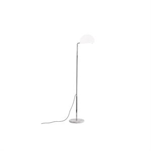 DCWéditions Mezzaluna Vloerlamp Chroom/ Wit