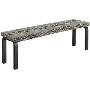 artek 168B Bank Zwart/ Zebra