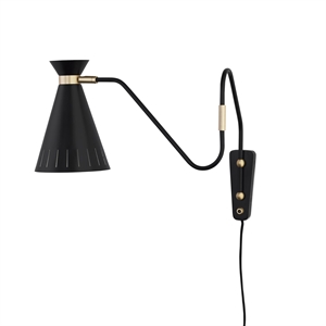 Warm Nordic Cone Wandlamp Zwart Noir