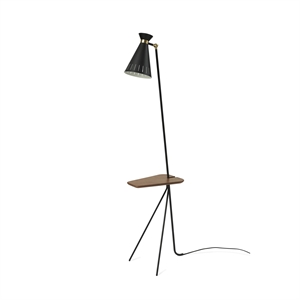 Warm Nordic Cone Vloerlamp m. Table Zwart Noir