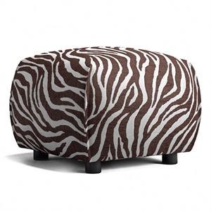 Decotique Le Petite Poef Zebra/ Bruin/ Wit