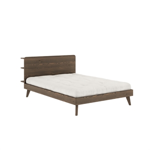Karup Retreat bedframe 140x200 cm, johannesbroodbruin