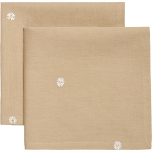 Decotique Daisy servettenset van 2, beige