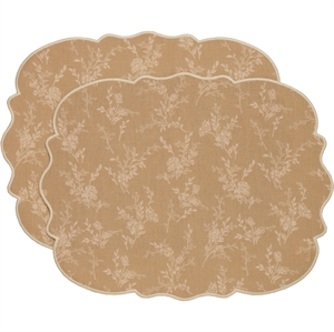 Decotique Gia Placemat Set van 2 Beige