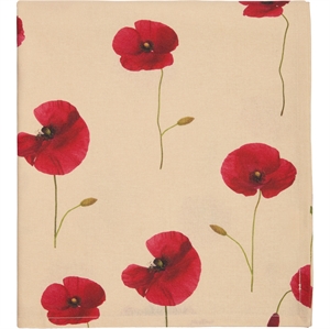 Decotique Vallmo Tafelkleed 140x240 cm Beige/Rood
