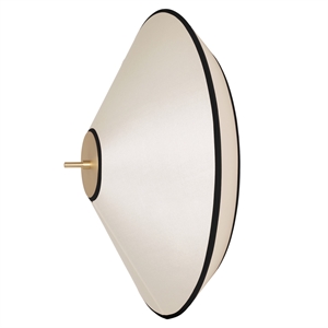 Edgeform Tafta Wand-/Plafondlamp Ø52 Zwart/Off-White