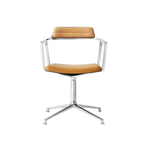 Vipp 452 Draaistoel Camel/Leer