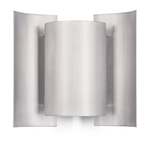 Noordelijke vlinder wandlamp geborsteld aluminium