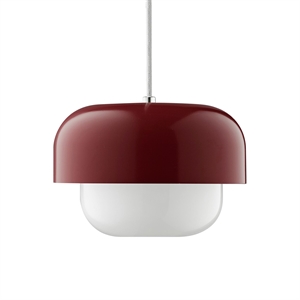 Dyberg Larsen Haipot Ø23 Hanglamp Red Stoffig Aarde/Donkerrood