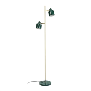 Dyberg Larsen Ocean Vloerlamp Donker Groen/ Messing