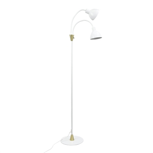 Dyberg Larsen Lilje Vloerlamp Wit/ Messing