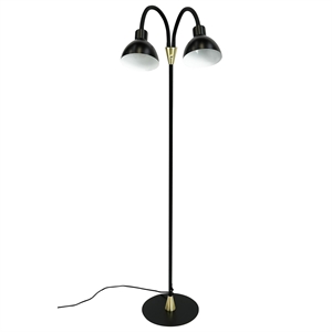 Dyberg Larsen Lilje Vloerlamp Zwart/ Messing