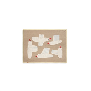 Ferm Living Bird Quilted Rug Zand