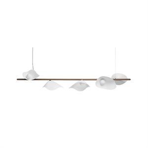 Nuura Florii 5 Lineaire Hanglamp Brons/ Wit