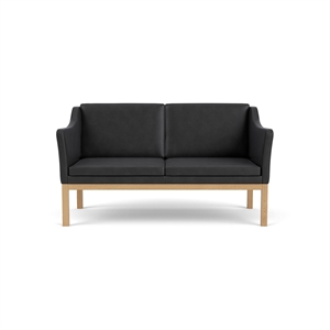 FDB Furniture L45 2-zitsbank Zwart