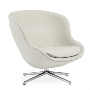 Normann Copenhagen Hyg Fauteuil met Draaibaar Frame Laag Aluminium/ Zand MLF20