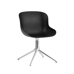 Normann Copenhagen Hyg Draaistoel Aluminium/ Zwart