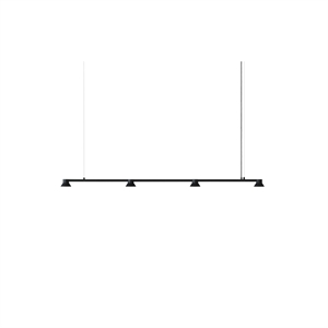 Normann Copenhagen Hoed Lineaire Hanglamp Groot Zwart