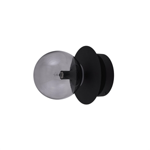 Globen Lighting Art Deco Wand-/ Plafondlamp Zwart/ Gerookt
